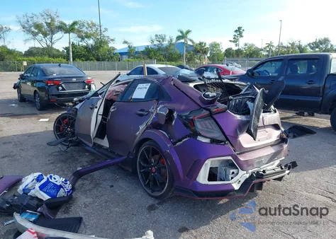 2021 Honda Civic Type R Touring из США, поврежденный, VIN SHHFK8G74MU203355